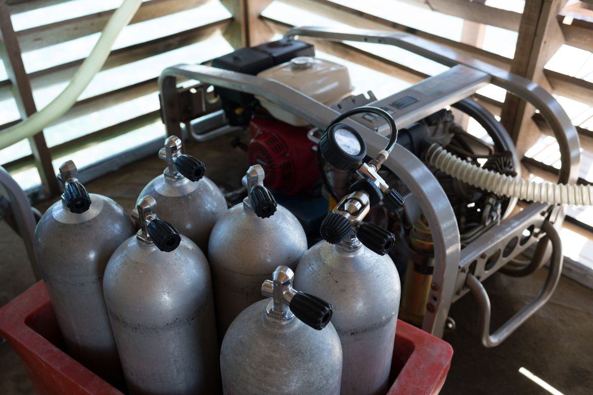 bouteilles d'oxygène