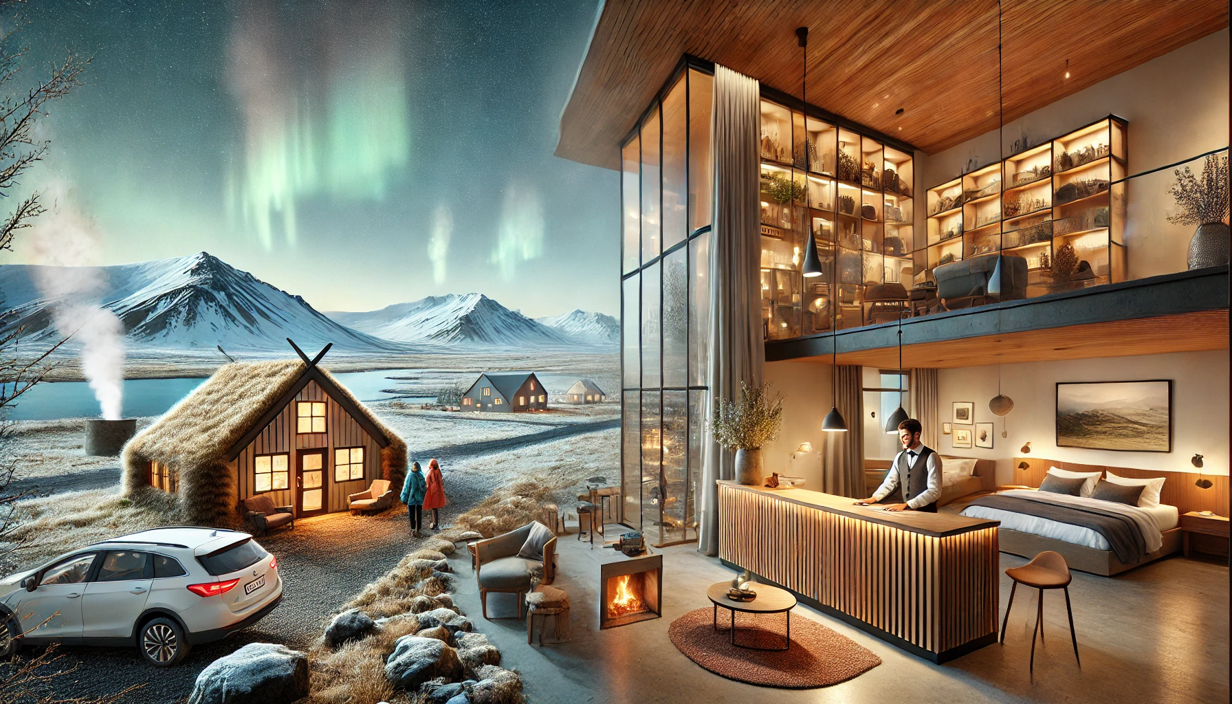 hotel et hébergement en islande selon les mois de l'année