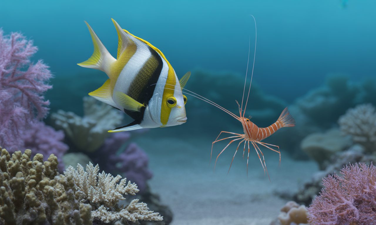 découvrez la crevette nettoyeuse, la petite alliée indispensable des poissons récifaux, qui contribue à un aquarium sain en éliminant les parasites et débris.