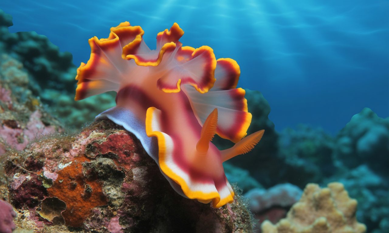 découvrez la danseuse espagnole, un nudibranche spectaculaire des mers tropicales aux couleurs vives et aux formes élégantes, fascinant les passionnés de nature marine.