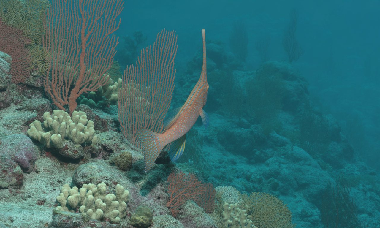 découvrez le poisson-trompette, un poisson au corps allongé, expert en chasse discrète et aux techniques de prédation surprenantes.