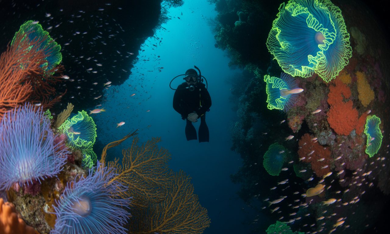 découvrez la magie des coraux fluorescents illuminant les fonds marins la nuit, un spectacle naturel fascinant à ne pas manquer.
