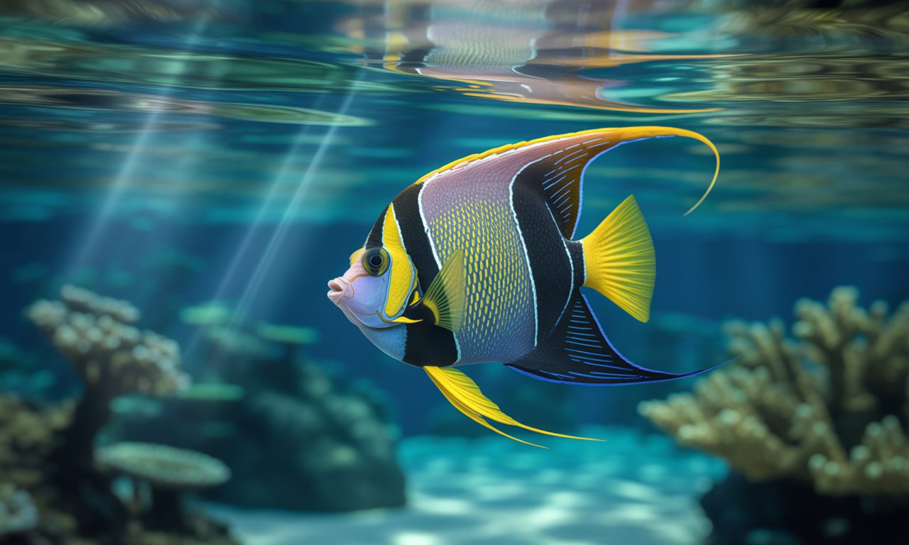 découvrez le poisson-ange, symbole d'élégance et de couleurs éclatantes, qui illumine les récifs coralliens sous la surface.